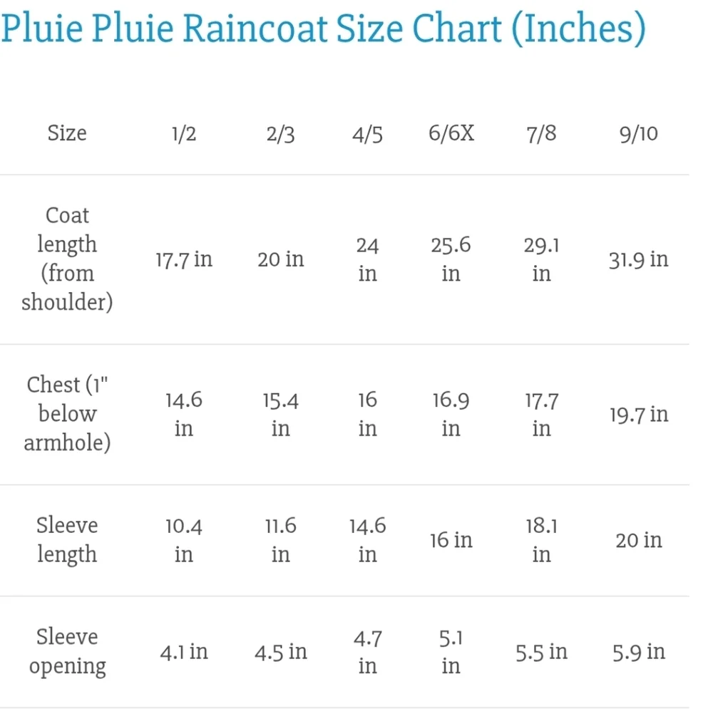 Pluie Pluie Daisy Raincoat Hooded Pluie Pluie Size 1/2...Standard Size 5-7